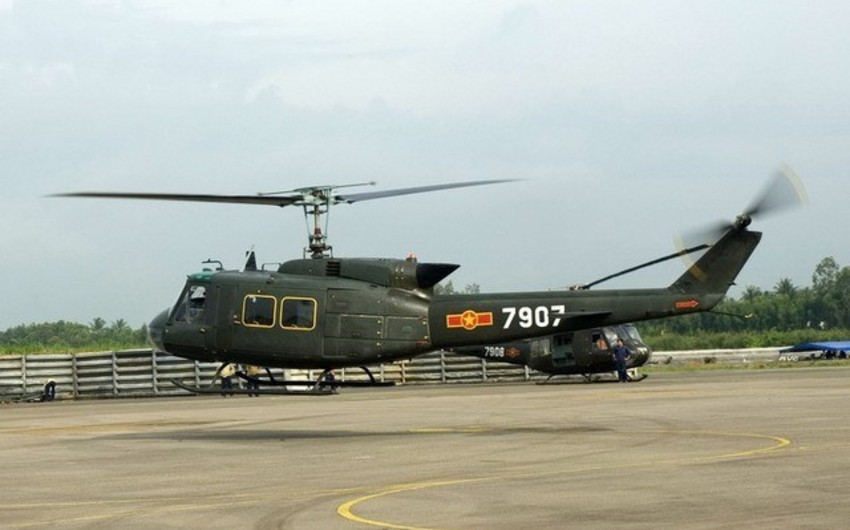 A military helicopter crashed in Vietnam