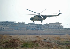 Military helicopter crash in Syria injures 4