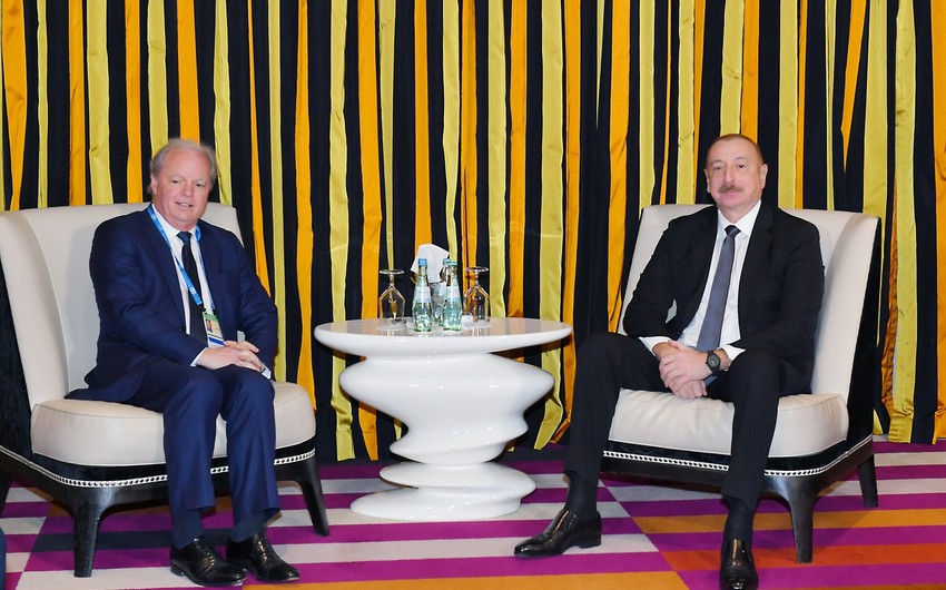 President of Azerbaijan Ilham Aliyev meets with Senior Managing Director of World Bank