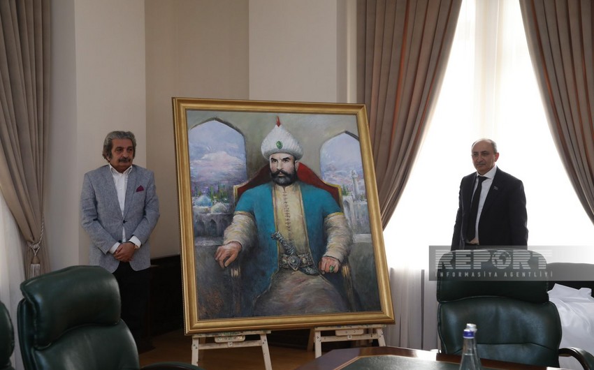 Портрет Ревангулу-хана преподнесли в дар общине Западного Азербайджана