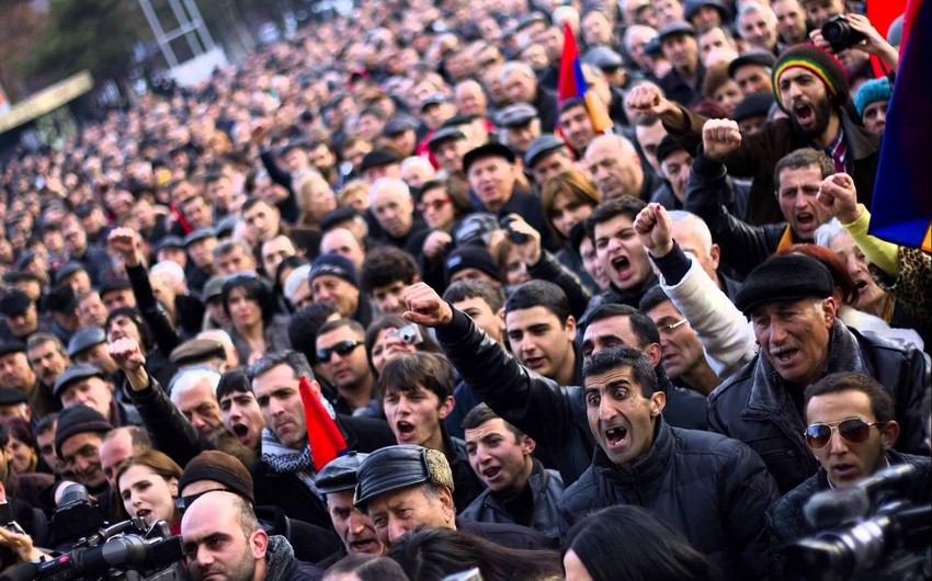 Protest is held in Yerevan