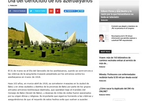  31 Mart soyqırımı Peru mətbuatında