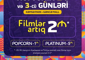 “CinemaPlus Gəncə sakinləri üçün yeni aksiyalar keçirir