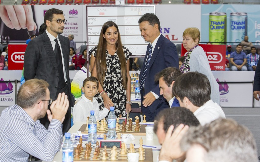 Arzu Aliyeva visits Baku Chess Olympiad venue, reviewed playing hall
