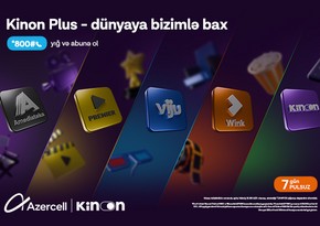 “Azercell” ilə “Kinon Plus”dan 7 gün pulsuz istifadə imkanı!