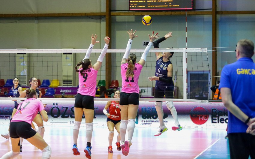 Qadın voleybolçular arasında Azərbaycan Yüksək Liqasında V tura yekun vurulub