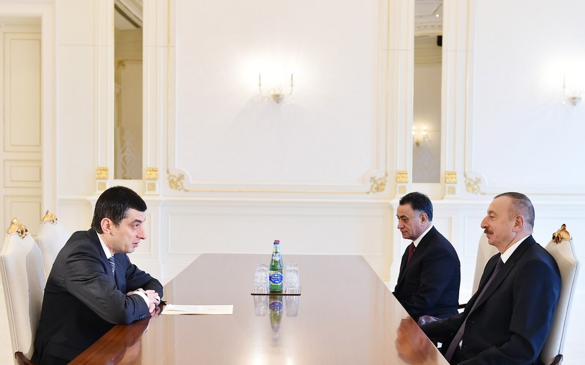 President Ilham Aliyev received Georgian Vice Prime Minister
