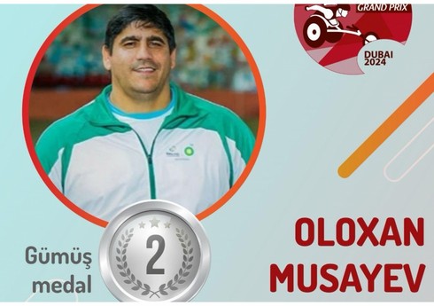 Азербайджанский параатлет завоевал серебро на международном турнире в Дубае