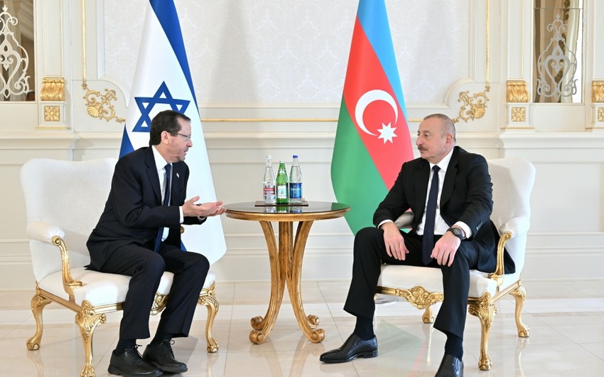 В Баку состоялась встреча президентов Азербайджана и Израиля один на один