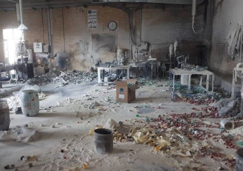В Южном Азербайджане произошел пожар на заводе по производству красок, ранены 54 человека