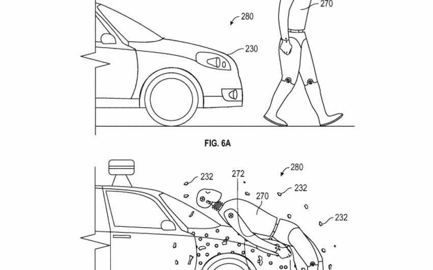 Google patents flypaper-like coating to protect pedestrians