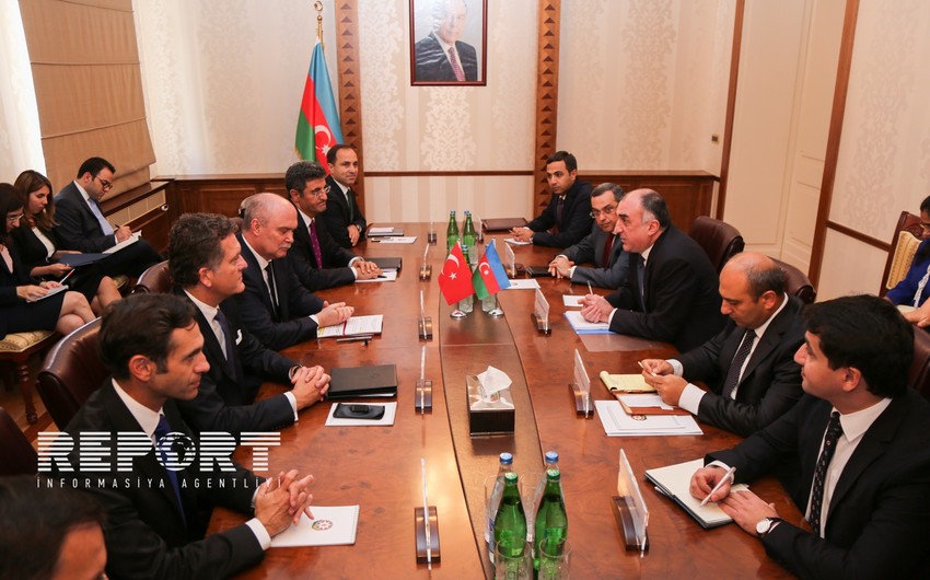 В Баку состоялась встреча глав МИД Азербайджана и Турции - ФОТО