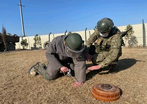 Турецкие специалисты проводят тренинги с азербайджанскими саперами