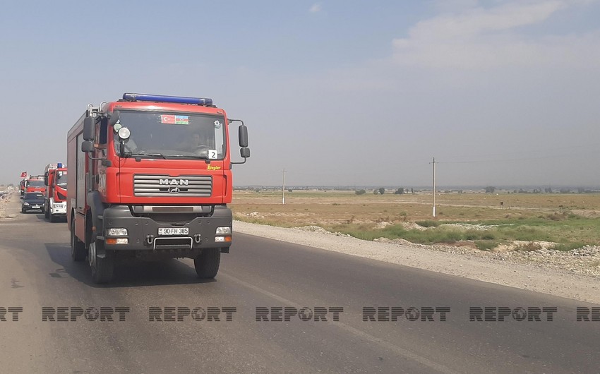 Очередная группа азербайджанских пожарных вернулась из Турции