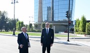 President Ilham Aliyev attends opening of new highway built on site of 'Javanshir' bridge