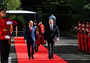 Ilham Aliyev officially welcomed in Tirana