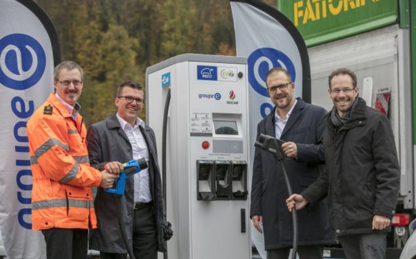 SOCAR İsveçrədə tərəfdaşları ilə birgə elektrikli avtomobillər üçün yükləmə stansiyası istifadəyə verib