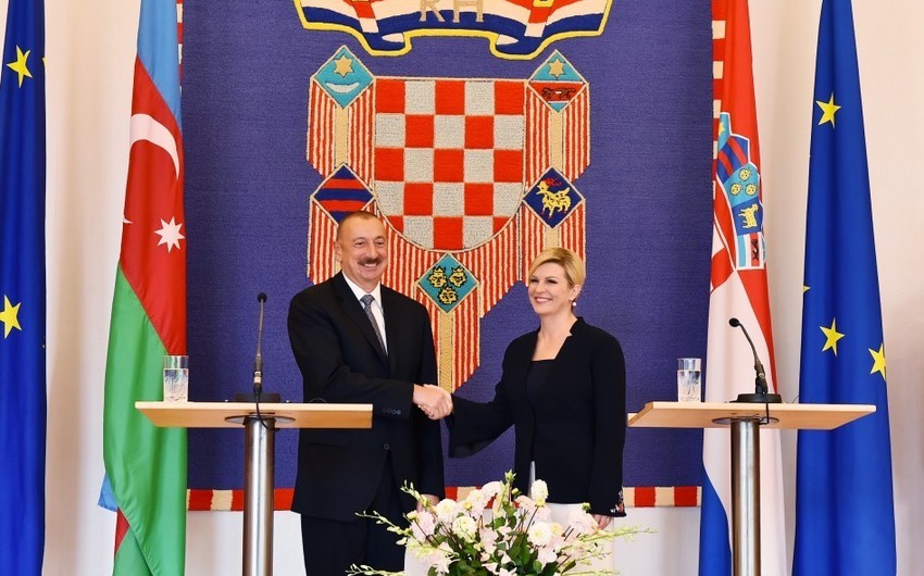 Kolinda Grabar-Kitarovic: Croatia highly appreciates friendly and partnership relations with Azerbaijan