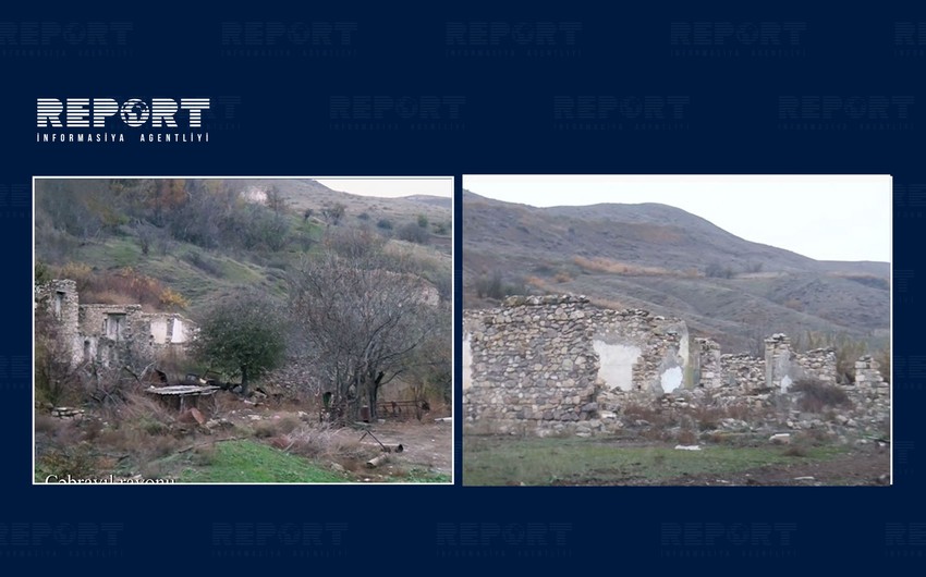 Footage from Mazra village of Jabrayil region