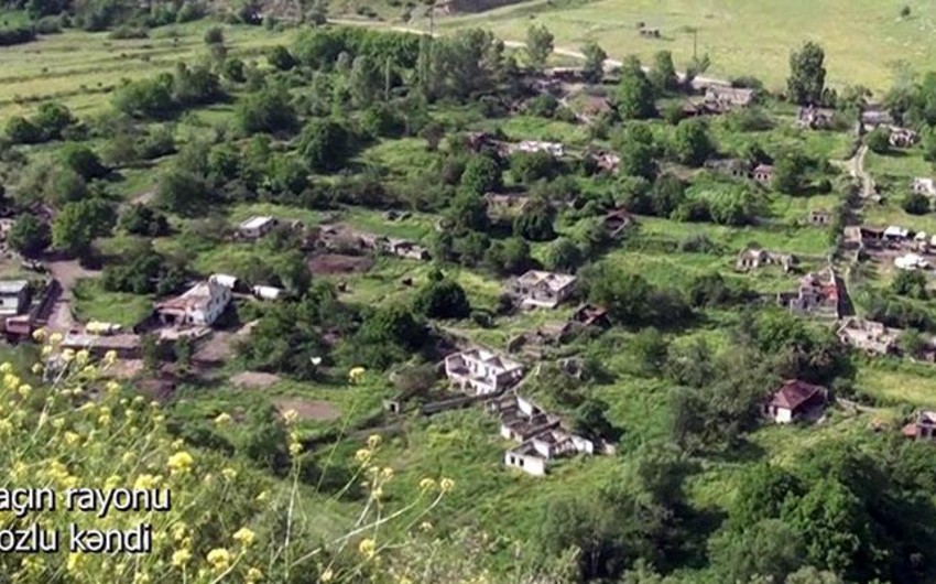 Видеокадры из села Бозлу Лачинского района