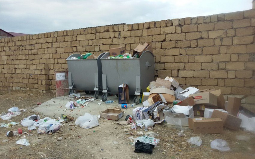 Проблема с мусором в Баку - ФОТО