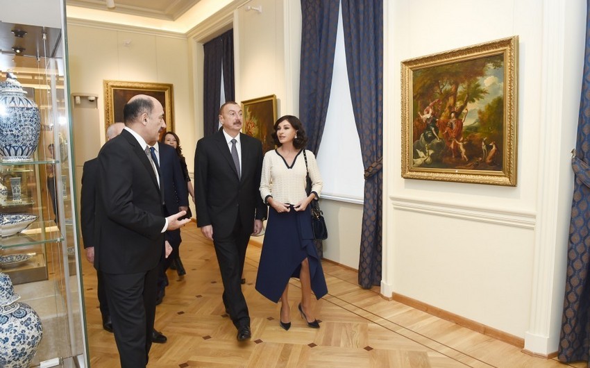 Президент принял участие в открытии после капитального восстановления и реконструкции третьего корпуса Национального музея искусств Азербайджана