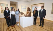 Leyla Aliyeva, Arzu Aliyeva visit exhibitions at National Museum of Arts