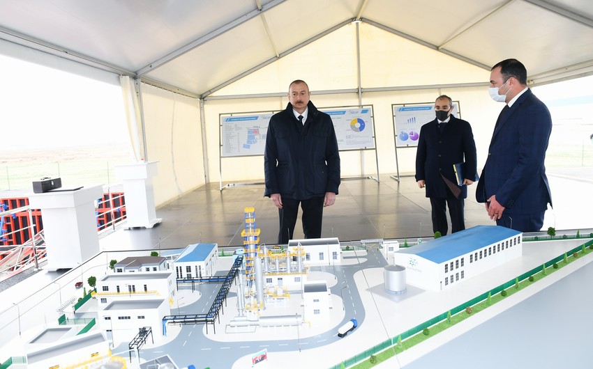 Ilham Aliyev attends groundbreaking ceremony for two plants in Sumgayit 