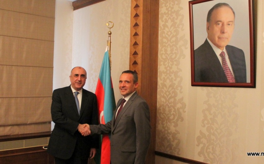 Elmar Mammadyarov  receives newly appointed Ambassador of Latvia to Azerbaijan