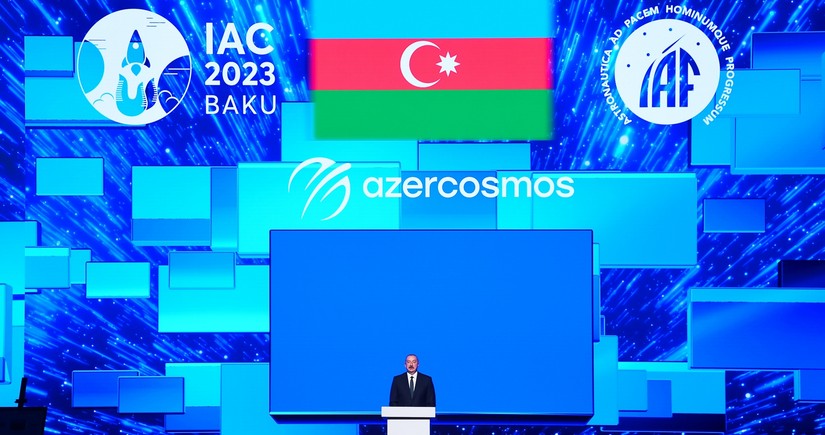 Prezident İlham Əliyev 74-cü Beynəlxalq Astronavtika Konqresinin açılış mərasimində çıxış edib - YENİLƏNİB-2