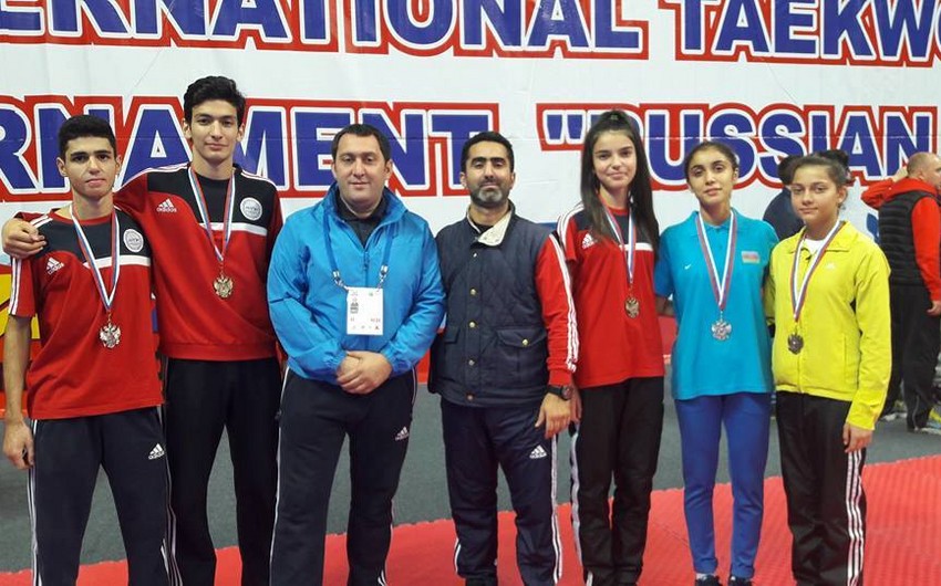 Azərbaycan taekvondoçuları Rusiyadan 5 medalla qayıdır