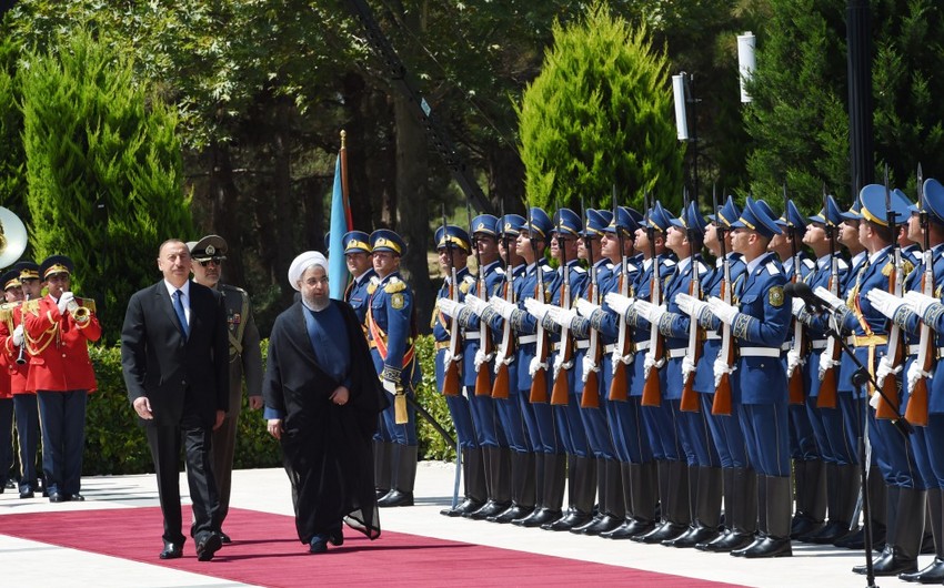 İran prezidenti Həsən Ruhaninin rəsmi qarşılanma mərasimi olub - FOTO