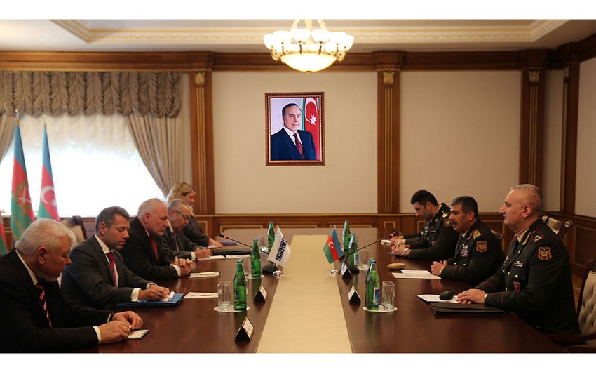 Azerbaijani Defence Minister meets with the OSCE Minsk Group co-chairs