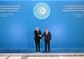 President Ilham Aliyev participating in 11th Summit of Heads of State of Organization of Turkic States in Bishkek