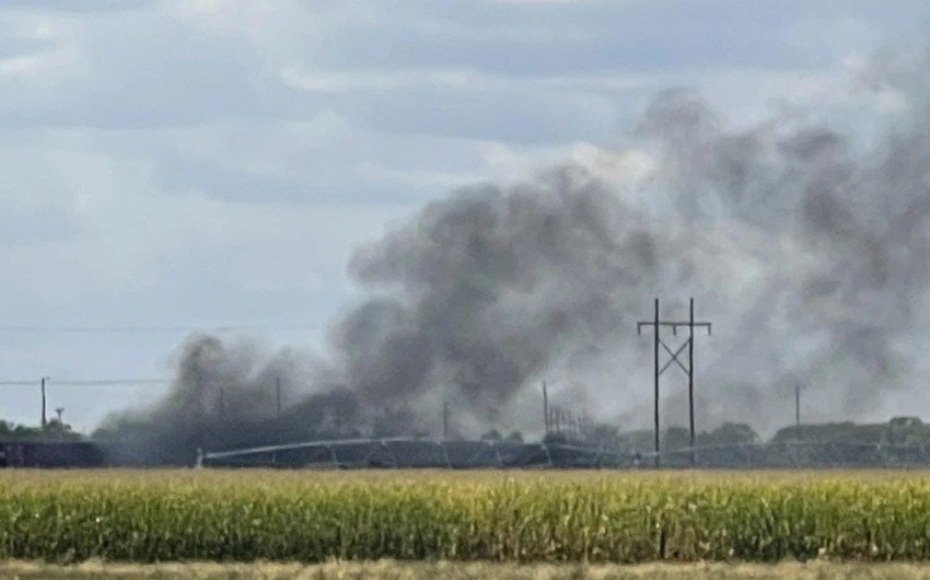 Train car carrying toxic perchloric acid explodes in US