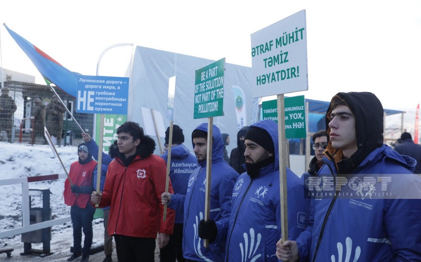 Protest on Shusha-Khankandi road enters 10th day 