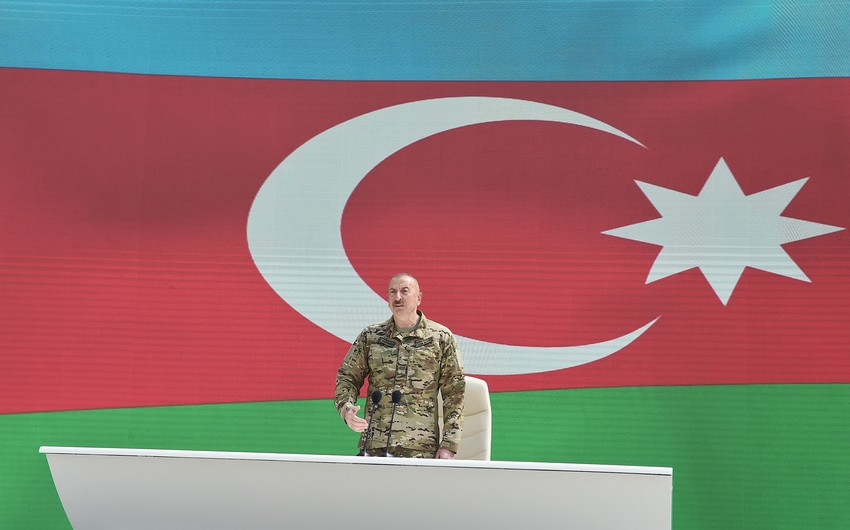 İlham Əliyev: Xalq Cümhuriyyətinin Azərbaycan xalqı qarşısında böyük xidmətləri var