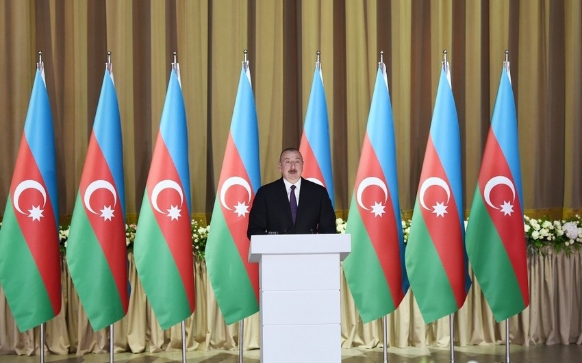 Prezident İlham Əliyev 28 May - Respublika Günü münasibətilə keçirilən rəsmi qəbulda iştirak edib