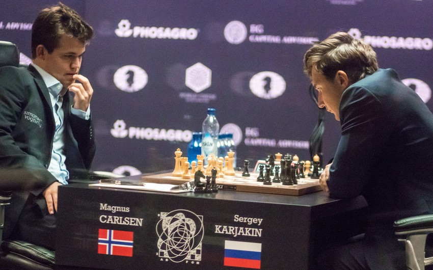 Карякин и Карлсен сыграли вничью, чемпион мира по шахматам определится на тай-брейке