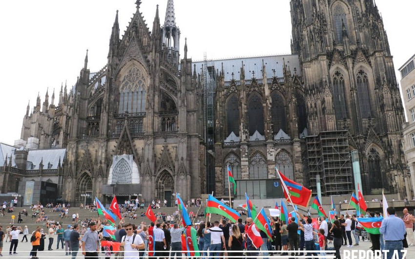Almaniyanın Köln şəhərində erməni təxribatının qarşısı alınıb