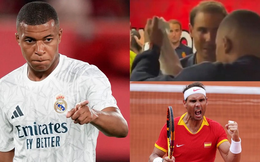 Kylian Mbappe gifts Real Madrid debut shirt to Rafael Nadal