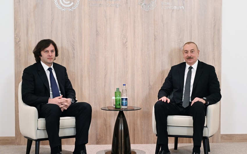 President Ilham Aliyev meets with Prime Minister of Georgia