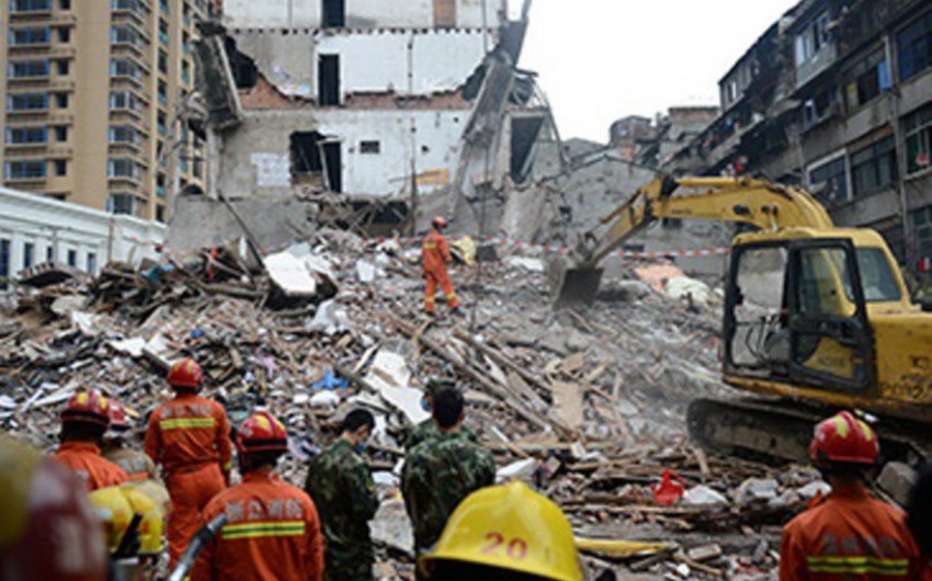 В Китае жертвами обрушения здания стали пять человек