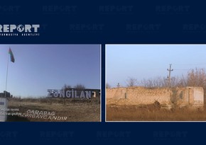 Footage of Minjivan settlement of Zangilan