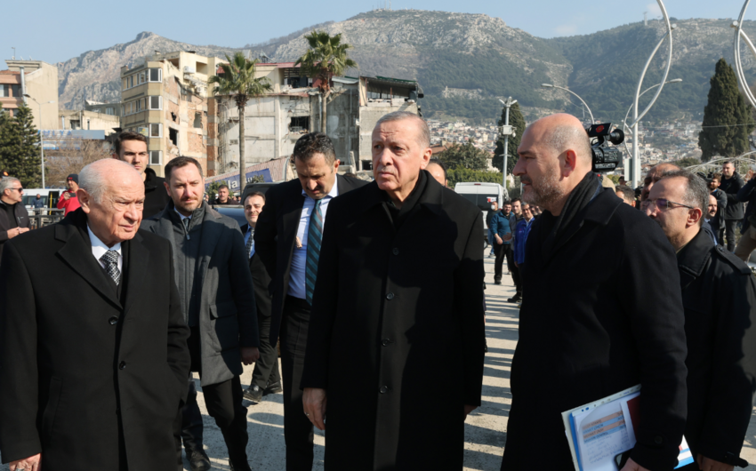 Erdogan arrives in Kahramanmaras
