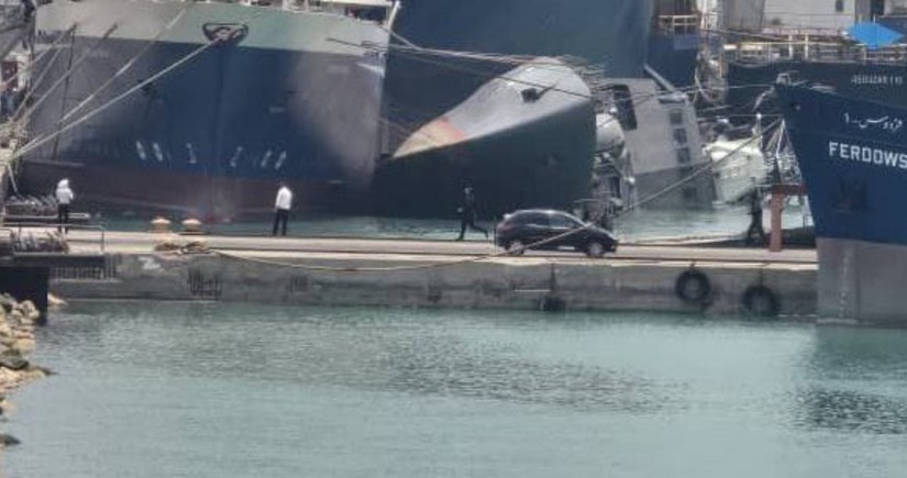 В иранском порту произошел инцидент с участием эсминца, есть пострадавшие