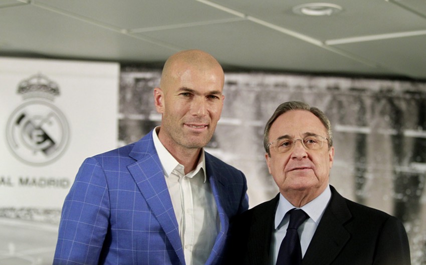 Президент Реала заявил, что Зидан может остаться в клубе навсегда