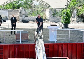 President Ilham Aliyev participated in groundbreaking ceremony for administrative building in Zangilan city