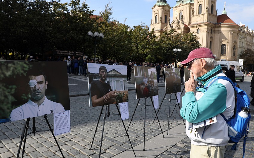 В Чехии прошла фотовыставка, посвященная азербайджанцам, ставших жертвами мин