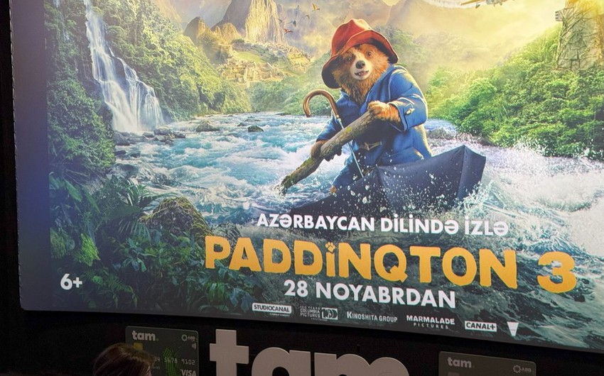 “CineMastercard”da Azərbaycan dilində dublyaj olunan “Paddinqton 3” komediyası təqdim olunub